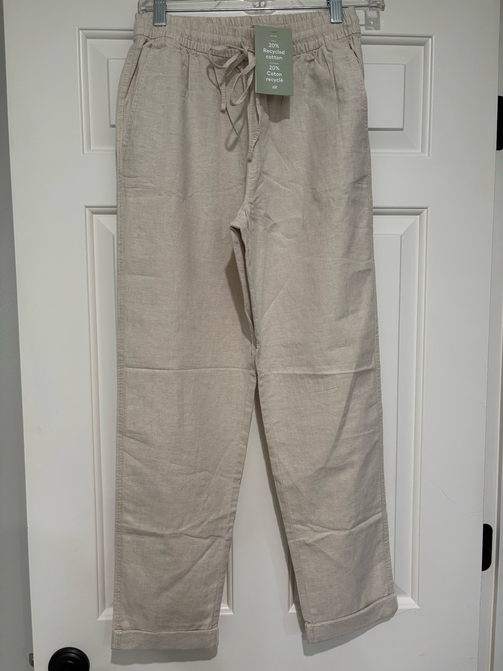 H&M linen casual pull on pants